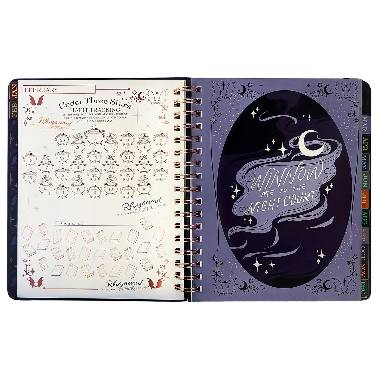 A Court of Thorns and Roses: Velaris 2027 Weekly Planner
