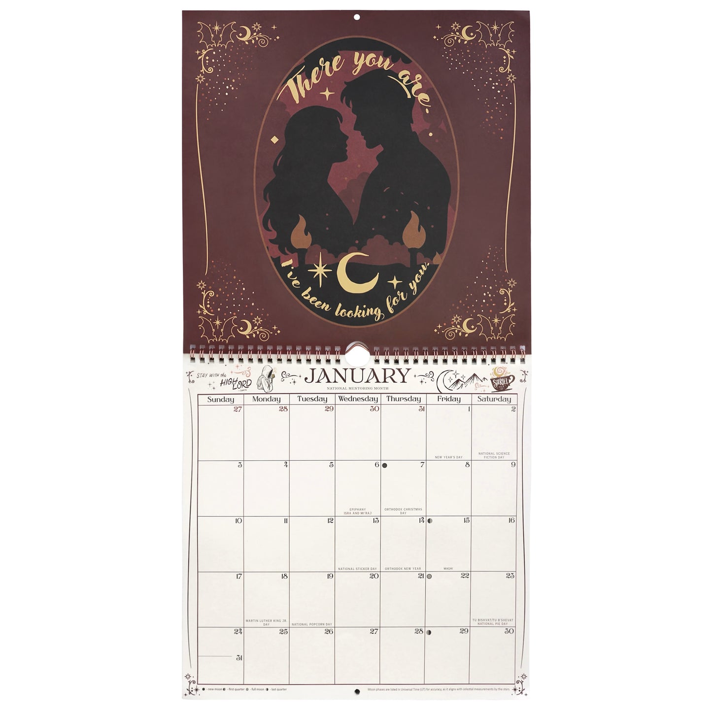 A Court of Thorns and Roses: Velaris 2027 Spiral Wall Calendar