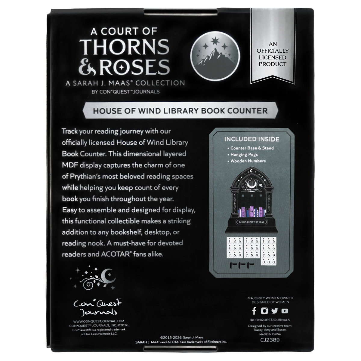A Court of Thorns and Roses: House of Wind Library Book Counter