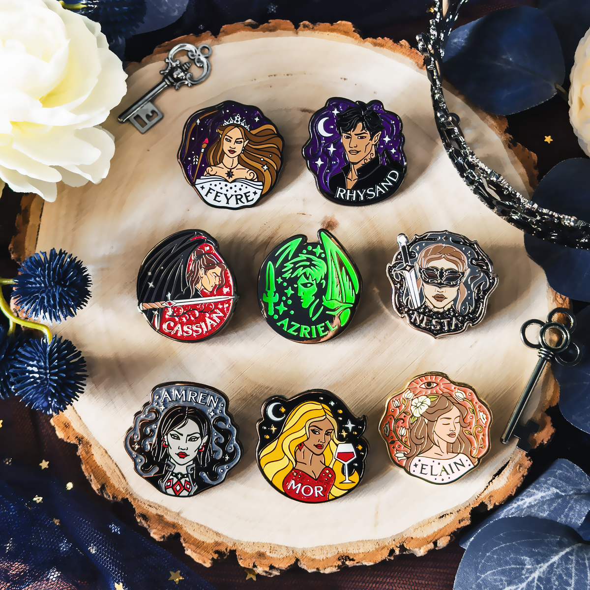 A Court of Thorns and Roses: Inner Circle Mystery Enamel Pin Blind Box (1 of 8)