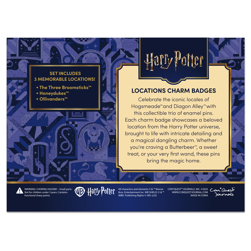 Harry Potter Locations Enamel Pins (3-Pack)