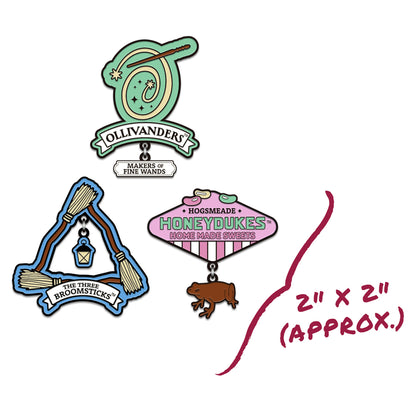 Harry Potter Locations Enamel Pins (3-Pack)