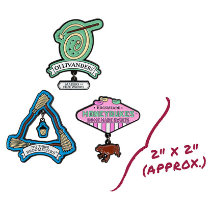 Harry Potter Locations Enamel Pins (3-Pack)