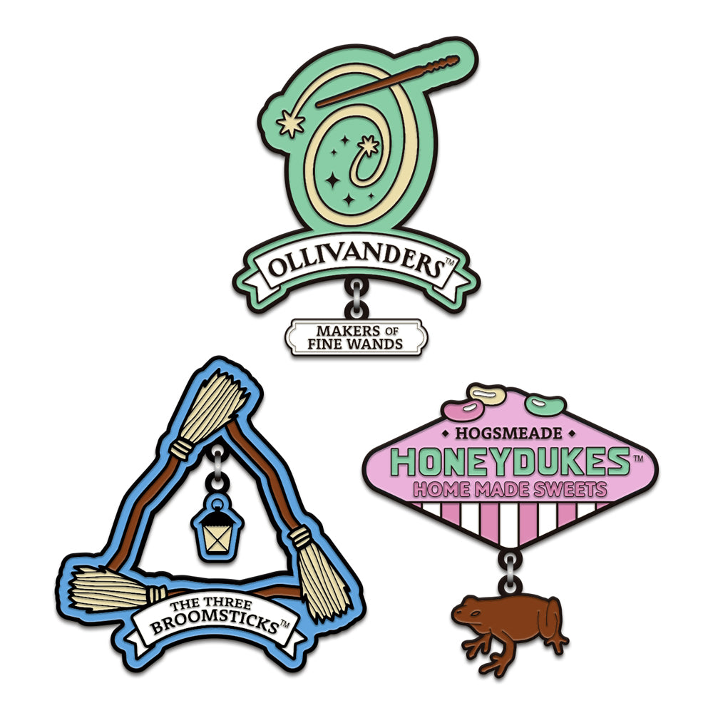 Harry Potter Locations Enamel Pins (3-Pack)