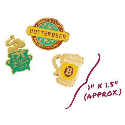 Harry Potter Butterbeer Season Bundle (Tote Bag, 3 Enamel Pins & 50 Decals)