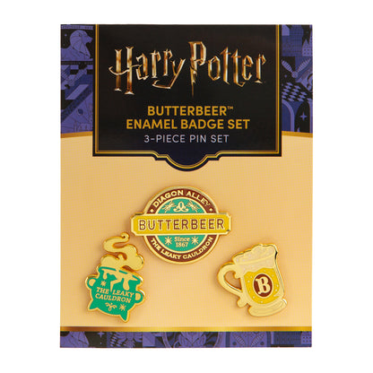 Harry Potter Butterbeer Season Bundle (Tote Bag, 3 Enamel Pins & 50 Decals)