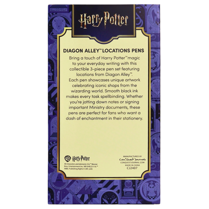 Harry Potter Diagon Alley Locations Pen Set (3-Pack)