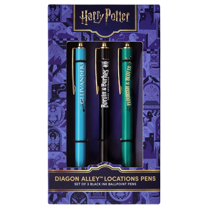 Harry Potter Diagon Alley Locations Pen Set (3-Pack)