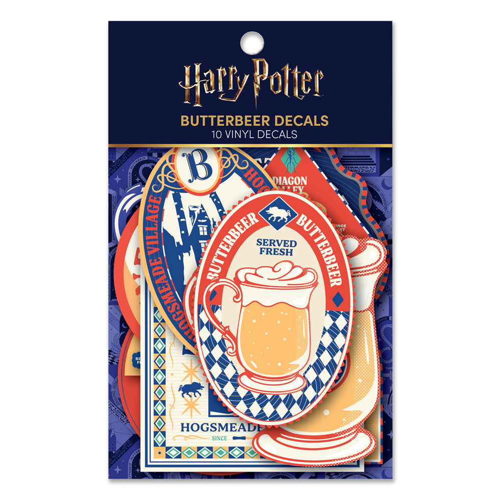 Harry Potter Butterbeer Season Bundle (Tote Bag, 3 Enamel Pins & 50 Decals)