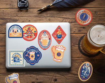 (10-Pack) Harry Potter Fresh Butterbeer Decals