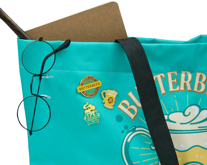 Harry Potter Butterbeer Season Bundle (Tote Bag, 3 Enamel Pins & 50 Decals)