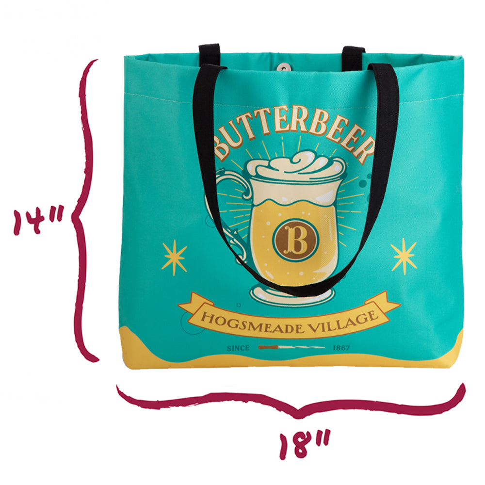 Harry Potter Butterbeer Season Bundle (Tote Bag, 3 Enamel Pins & 50 Decals)