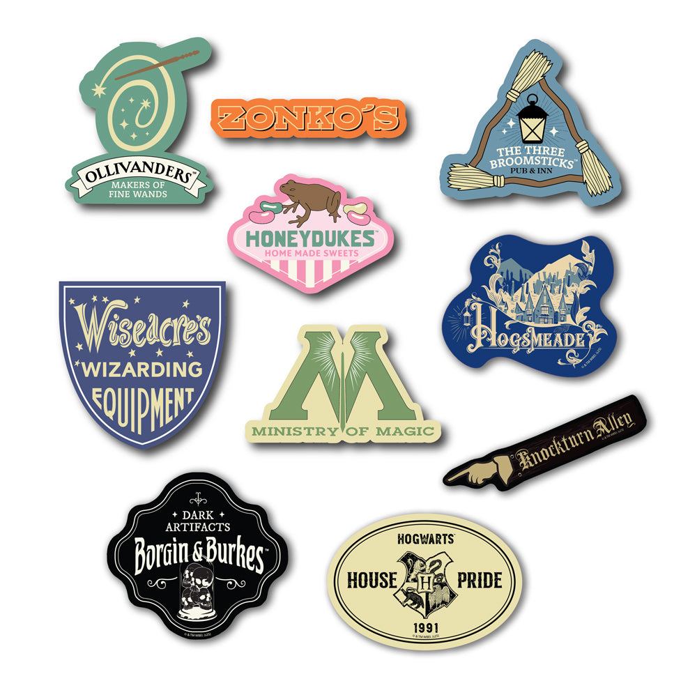 (10-Pack) Harry Potter Locations Decals