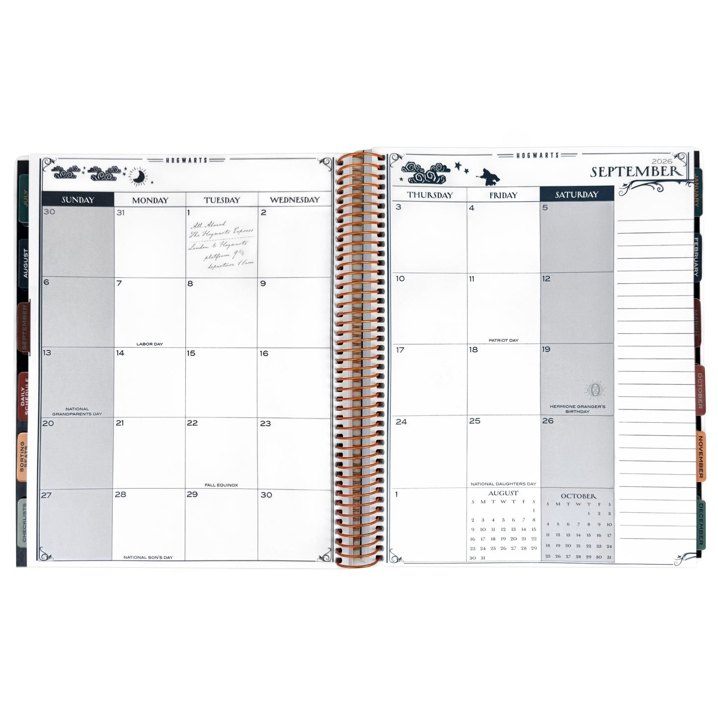 Harry Potter 2026-2027 Hogwarts Weekly Dated Teacher Planner (July - June)