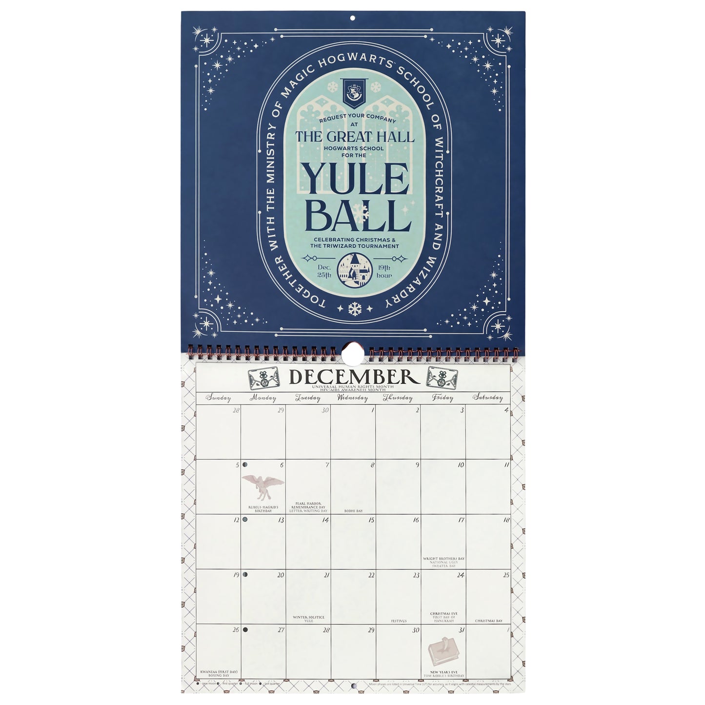 Harry Potter Return to Hogwarts 2027 Spiral Wall Calendar