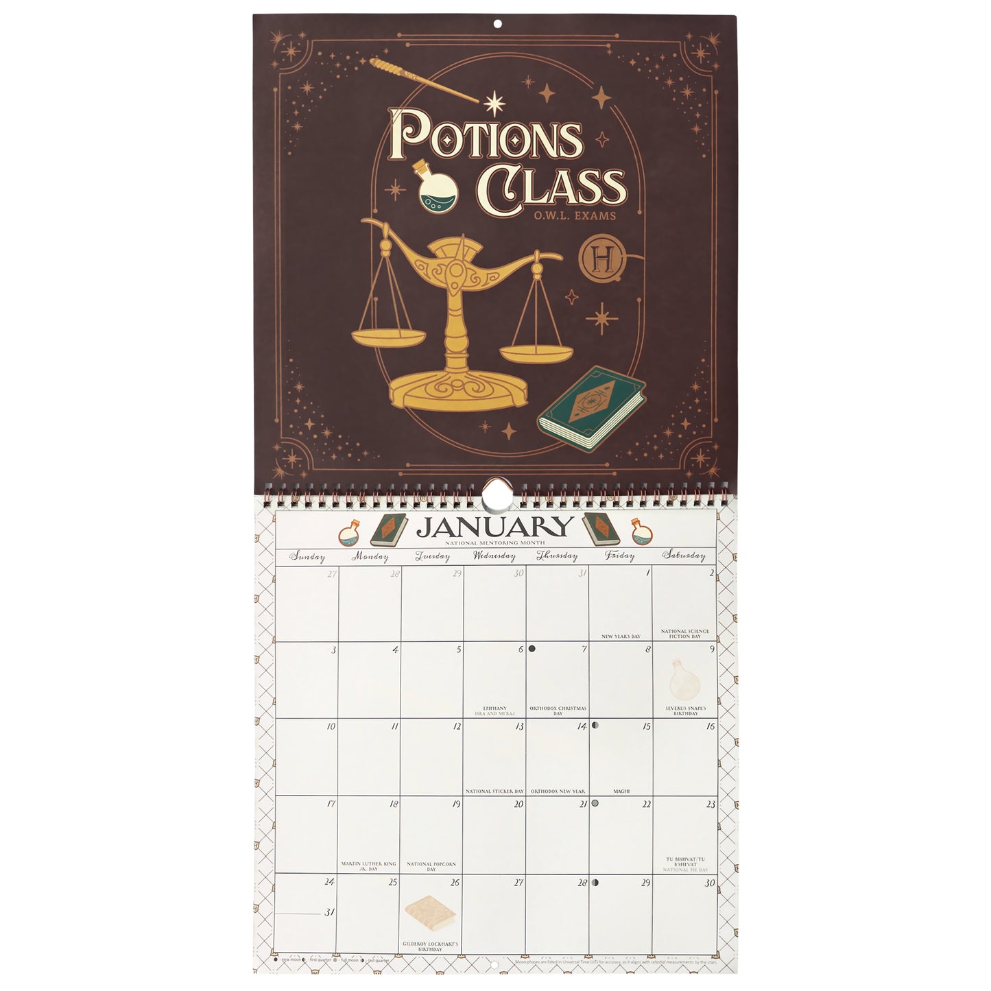 Harry Potter Return to Hogwarts 2027 Spiral Wall Calendar