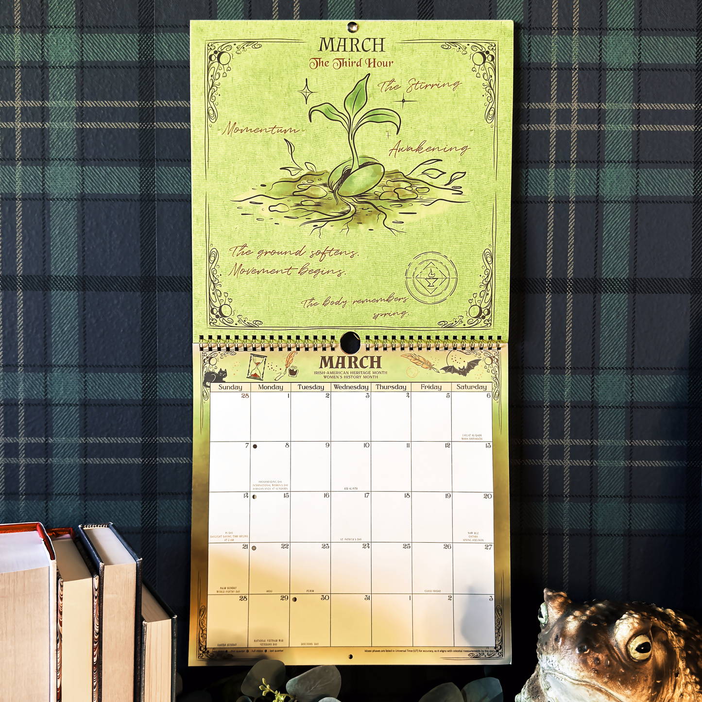 Waiting for the Night: The Witching Hour 2027 Spiral Wall Calendar (Original Artwork)