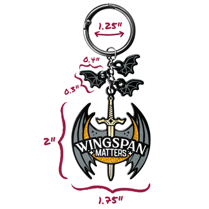A Court of Thorns and Roses: Wingspan Matters Bag Charm