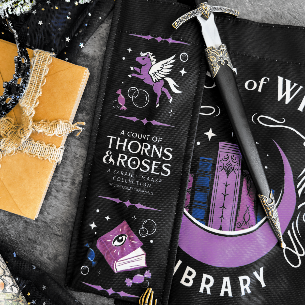 A Court of Thorns and Roses: House of Wind Library Book Bag (ConQuest Journals Exclusive)