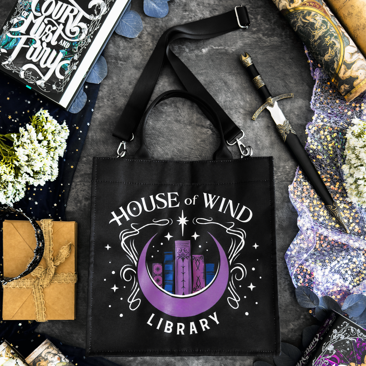 A Court of Thorns and Roses: House of Wind Library Book Bag (ConQuest Journals Exclusive)
