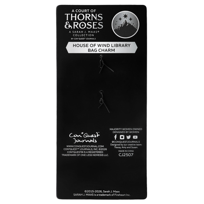 A Court of Thorns and Roses: House of Wind Library Bag Charm