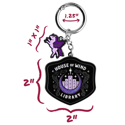 A Court of Thorns and Roses: House of Wind Library Bag Charm