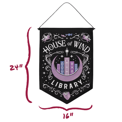 A Court of Thorns and Roses: House of Wind Library Cloth Pennant (16'' x 24'')