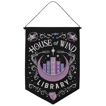 A Court of Thorns and Roses: House of Wind Library Cloth Pennant (16'' x 24'')