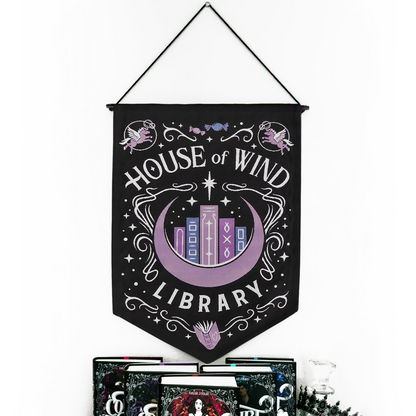 A Court of Thorns and Roses: House of Wind Library Cloth Pennant (16'' x 24'')