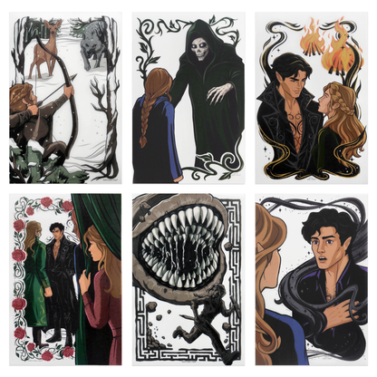 A Court of Thorns and Roses Book Scene Illustrations (6-Pack) (ConQuest Journals Exclusive)