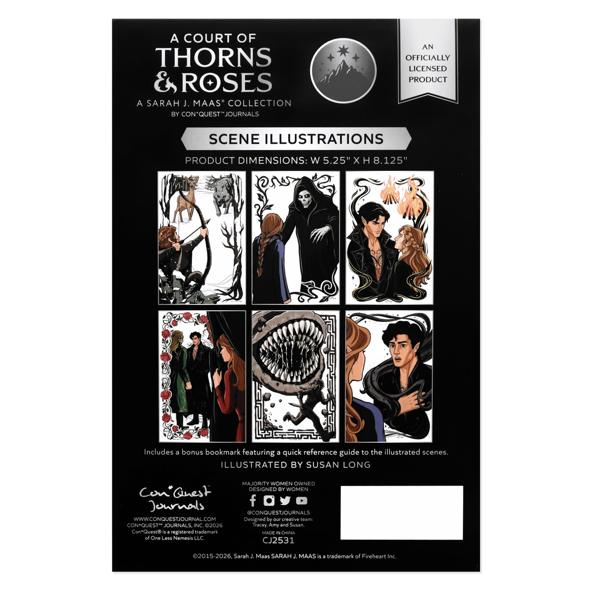 A Court of Thorns and Roses Book Scene Illustrations (6-Pack) (ConQuest Journals Exclusive)