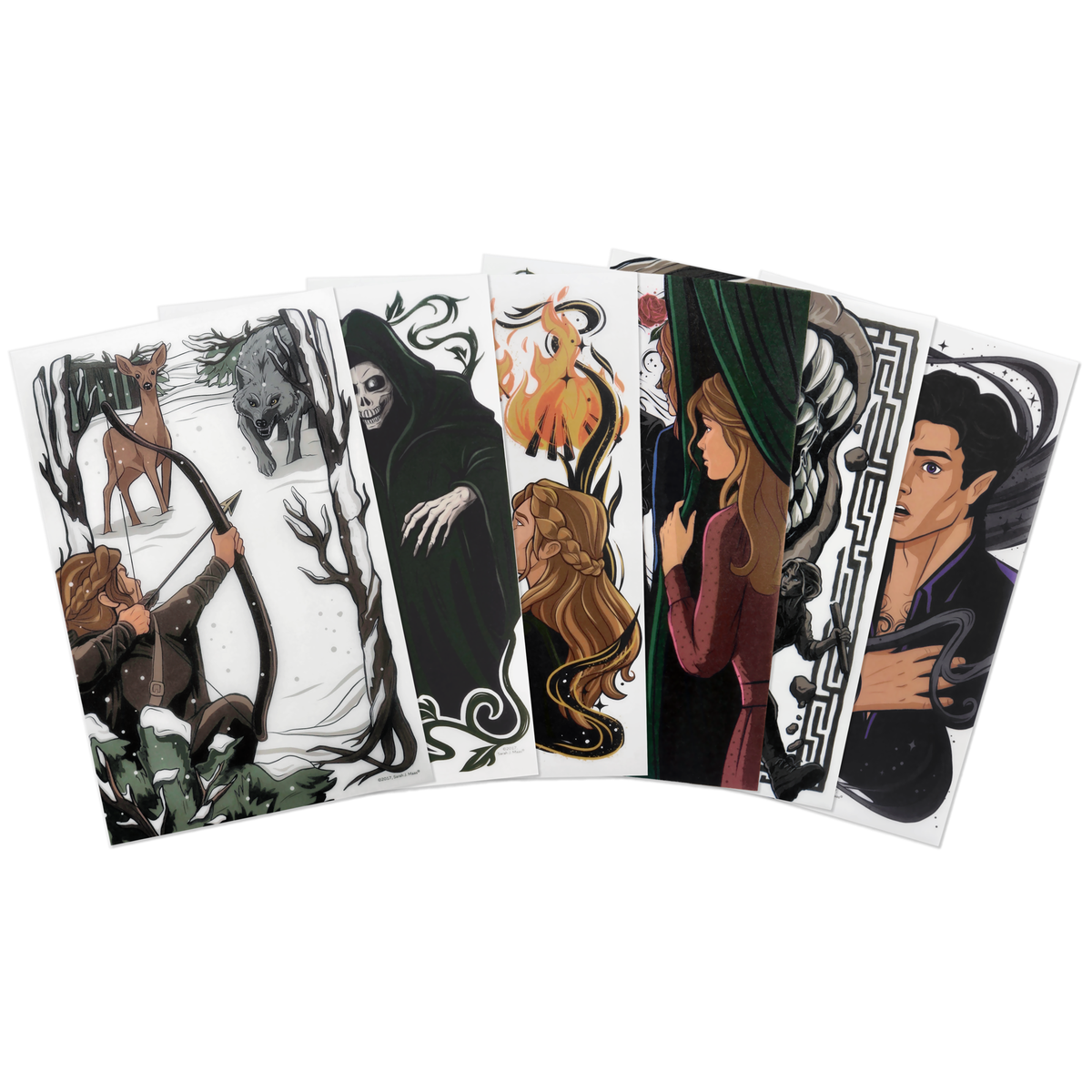 A Court of Thorns and Roses Book Scene Illustrations (6-Pack) (ConQuest Journals Exclusive)