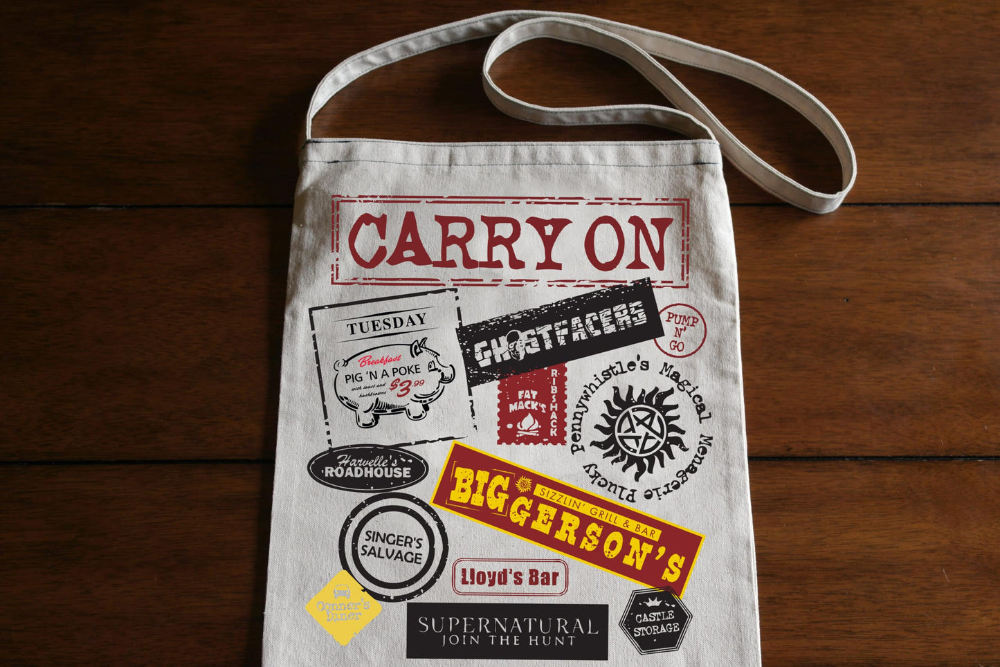Supernatural Carry On Journal Tote Bag