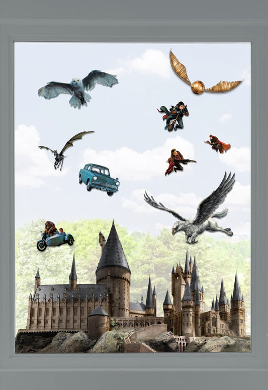 Harry Potter Hogwarts Castle Window Clings