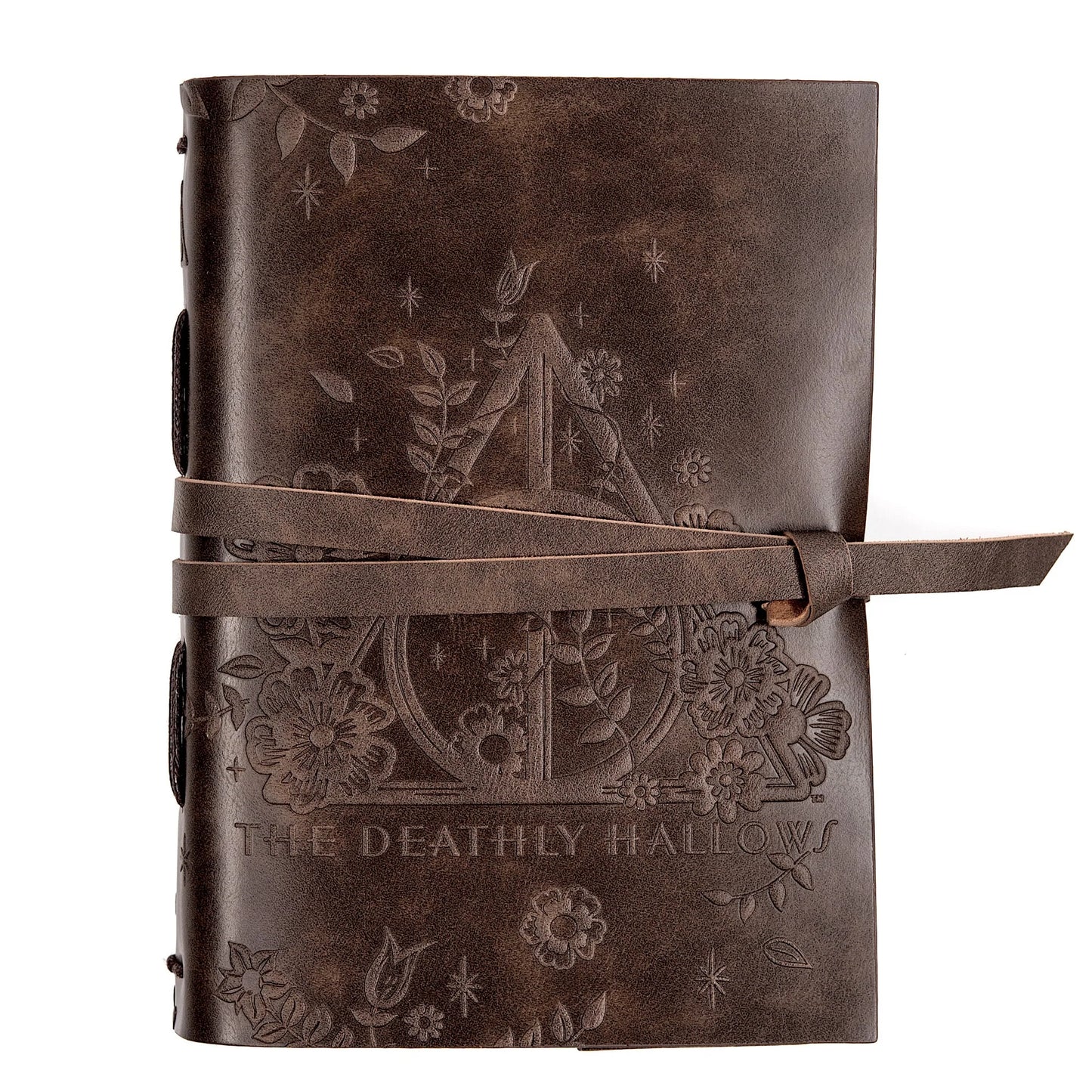 Harry Potter Writing & Journaling Bundle (Boxed Stationery Set with Wax Seals & Feather Pen, Deathly Hallows Leather Wrap Journal & 60-Count Watercolor Decals)