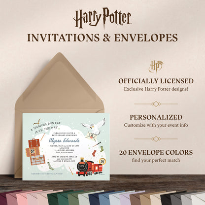 Harry Potter Magical Bundle Personalized Baby Shower Invitations