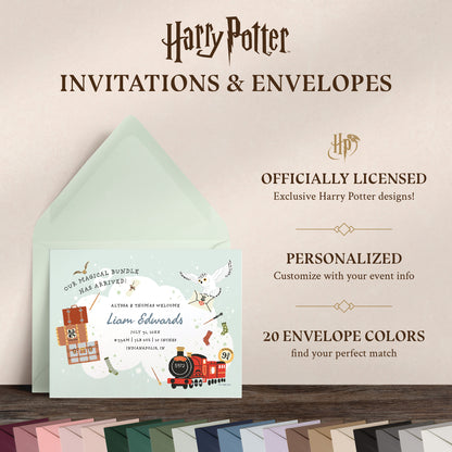 Harry Potter Magical Bundle Personalized Baby Birth Announcements