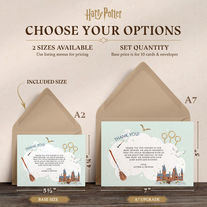 Harry Potter Little Keeper Personalized Thank You Cards