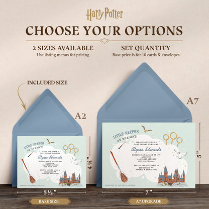 Harry Potter Little Keeper Personalized Baby Shower Invitations