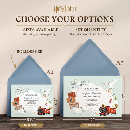 Harry Potter Magical Bundle Personalized Baby Shower Invitations