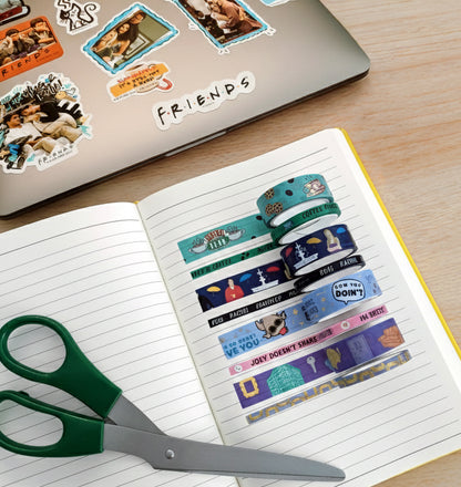 Friends Washi Tape & 50-Count Besties Decal Pack Bundle