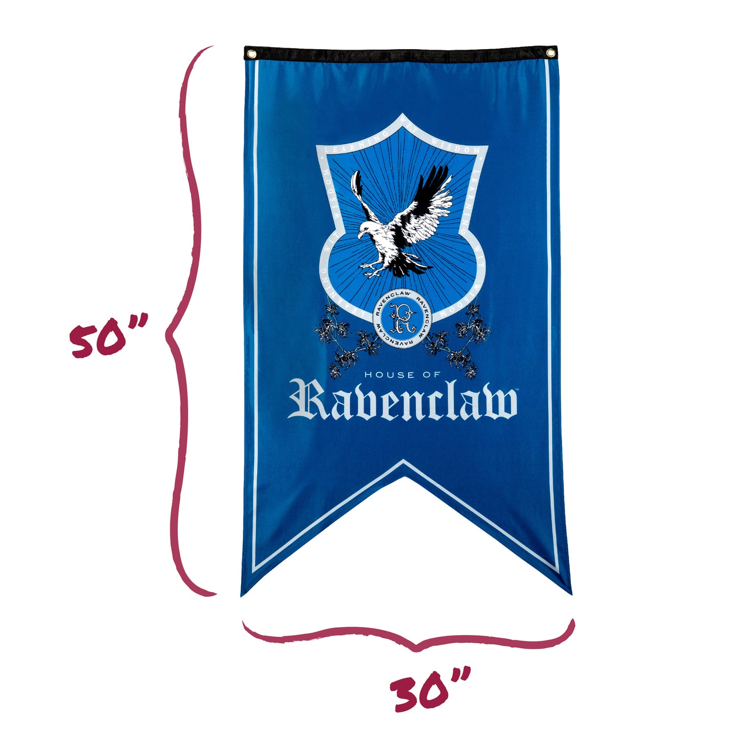 Harry Potter Ravenclaw House Pride Bundle (30'' x 50'' Banner, 60-Pack Decals & Wall Collage Kit)