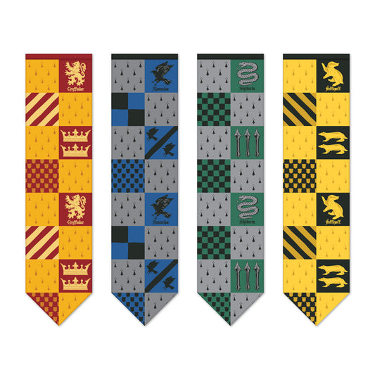 Harry Potter Hogwarts House Quidditch Large Banner Flag Set (12'' x 49'')