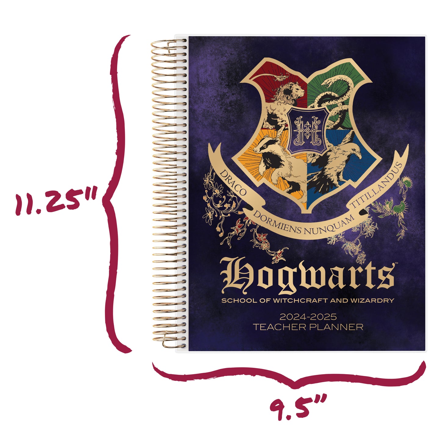 Harry Potter Hogwarts Spiral Dated Teacher Planner (July 2024 - June 2025)
