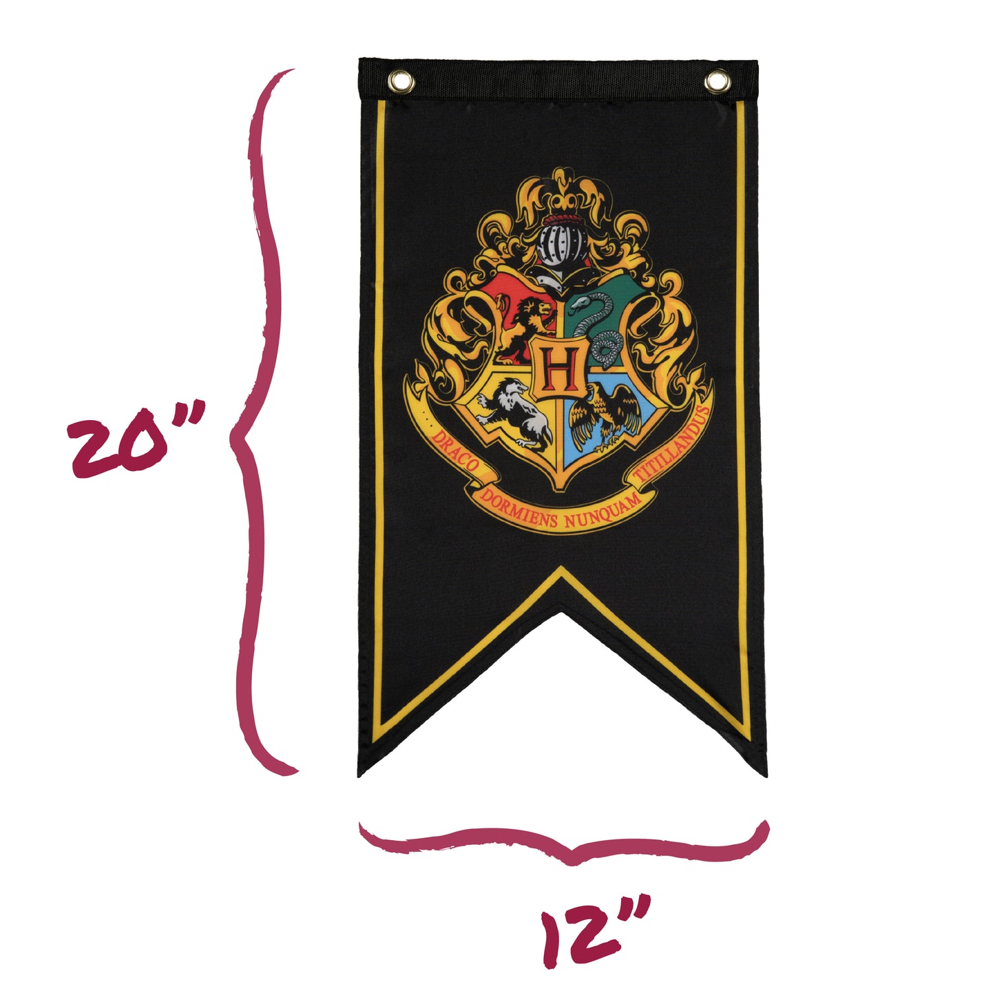 Harry Potter Wizarding World Party Decor & Sticker Bundle (Hogwarts House Banner Flag Set, Location Directional Signs & 50 Decals)