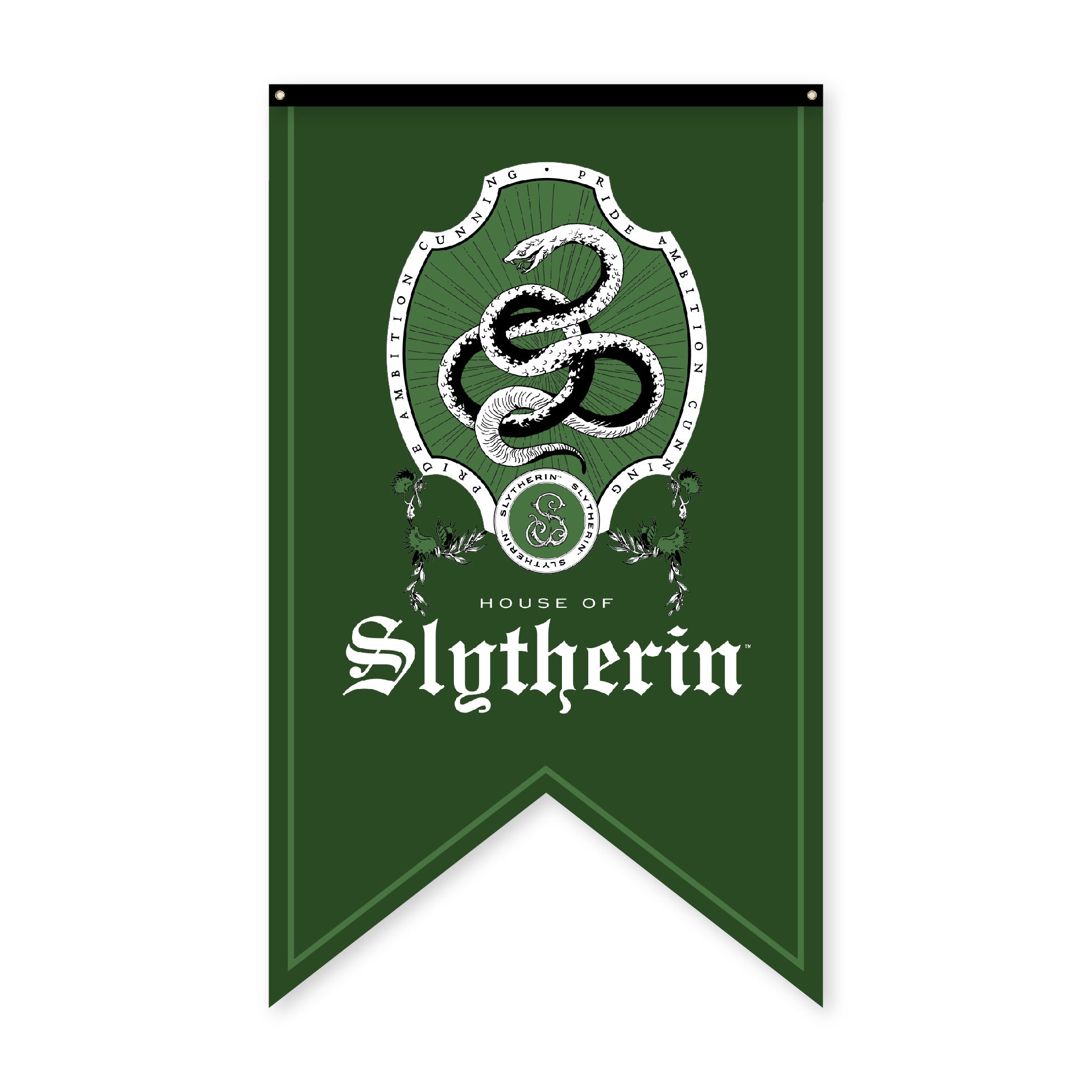 Harry Potter Slytherin Crest Banner Flag – ConQuestJournals