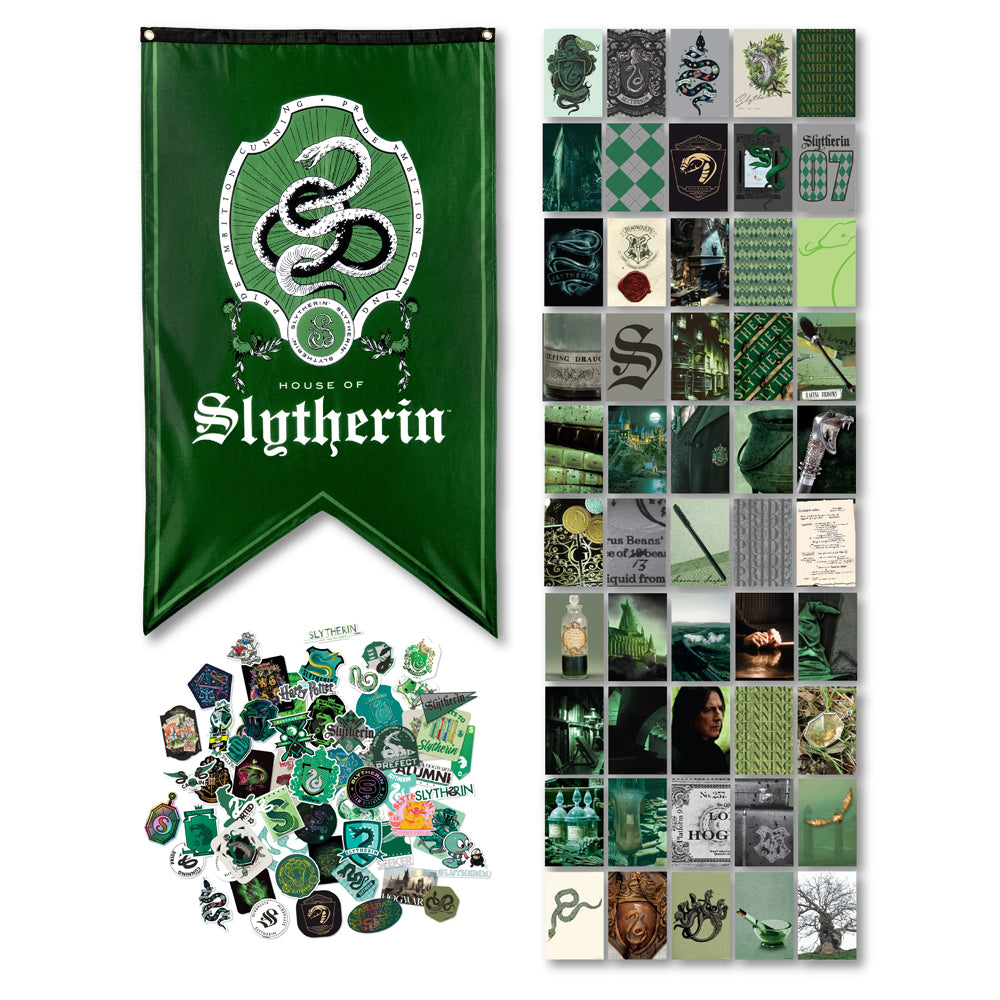 Harry Potter Slytherin Crest Banner Flag (30'' x 50'')
