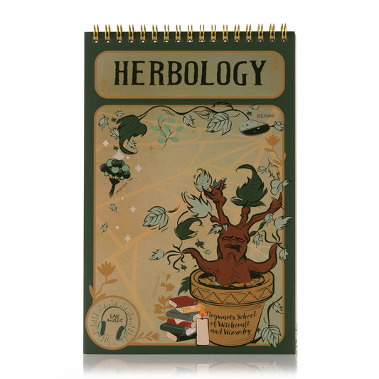 harry potter notepad herbology top spiral notepads