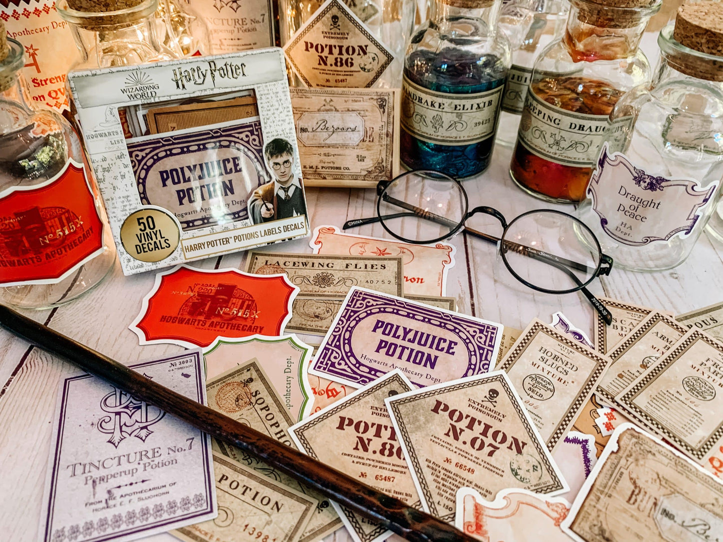 Harry Potter Potions Label Decals (50-Pack)