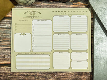Schitt's Creek Rose Apothecary Undated Weekly Planning Notepad (8'' x 10'')